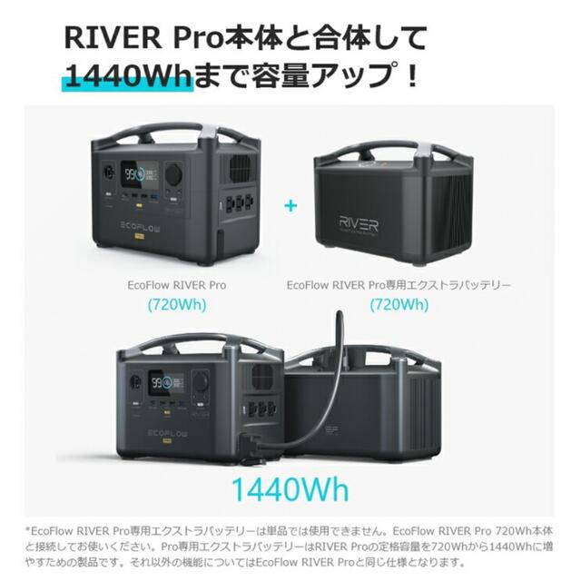 [新品未開封]RIVER Pro専用エクストラバッテリー スポーツ/アウトドアのアウトドア(その他)の商品写真