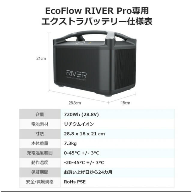 [新品未開封]RIVER Pro専用エクストラバッテリー スポーツ/アウトドアのアウトドア(その他)の商品写真