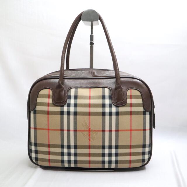 BURBERRY(バーバリー)の【美品】Burberrys バーバリー ハンドバッグ ノバチェック ホースロゴ レディースのバッグ(ハンドバッグ)の商品写真