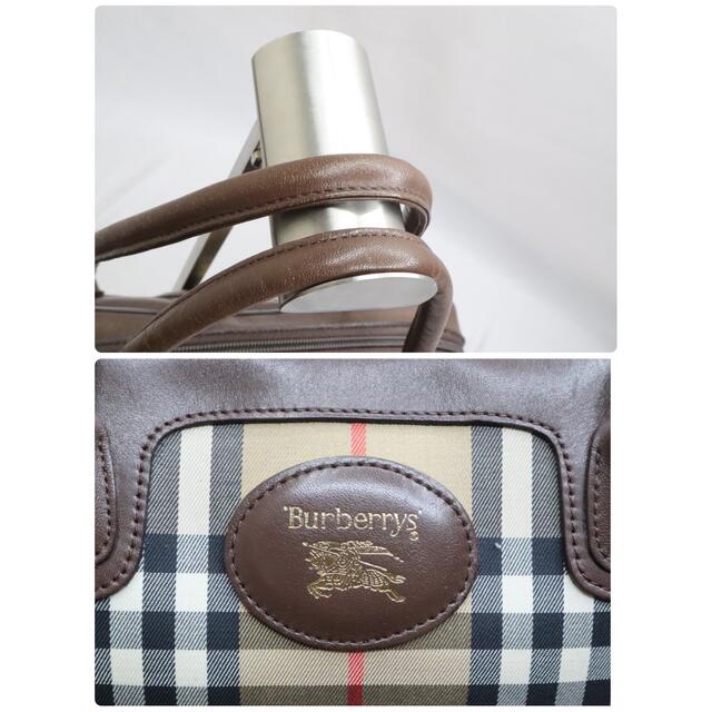 BURBERRY(バーバリー)の【美品】Burberrys バーバリー ハンドバッグ ノバチェック ホースロゴ レディースのバッグ(ハンドバッグ)の商品写真