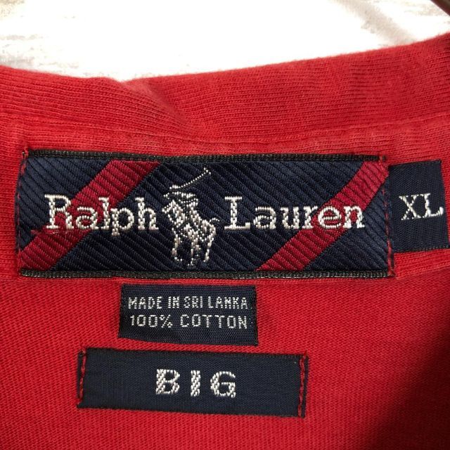Ralph Lauren(ラルフローレン)のj77 US古着 ラルフローレン BD半袖シャツ 刺繍ロゴ ビッグサイズ 無地 メンズのトップス(シャツ)の商品写真