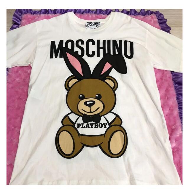 MOSCHINO(モスキーノ)のモスチーノ　シャツ　moschino プレイボーイ レディースのトップス(Tシャツ(半袖/袖なし))の商品写真