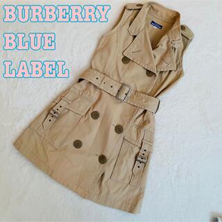 バーバリーブルーレーベル(BURBERRY BLUE LABEL)のBURBERRY BLUE LABEL トレンチワンピース　38サイズ　入手困難(ひざ丈ワンピース)