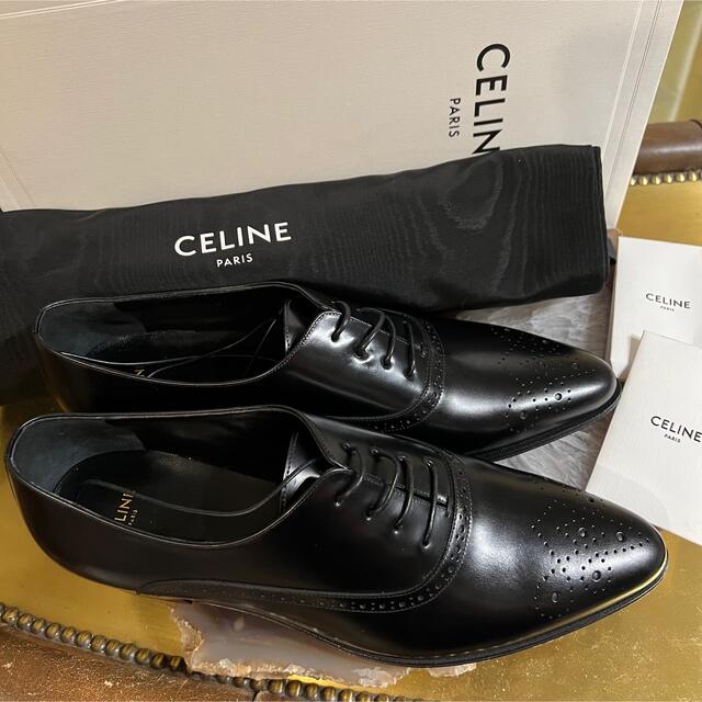 celine(セリーヌ)の【新品レア靴】CELINE できる男のレザーシューズ　オックスフォード　ブラック メンズの靴/シューズ(ドレス/ビジネス)の商品写真