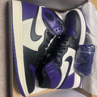 ナイキ(NIKE)のNIKE AIR JORDAN 1 COURT PURPLE 25cm(スニーカー)