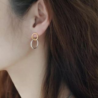アレルギー対応スターリングシルバー925サークルピアス★アーバンイエナビームス(ピアス)