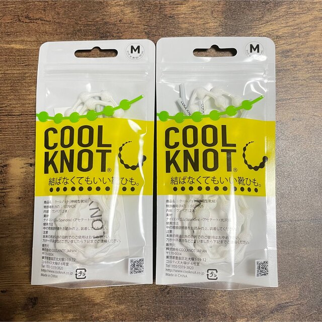 COOL KNOT 結ばなくてもいい靴ひも　ホワイト2個 スポーツ/アウトドアのランニング(シューズ)の商品写真