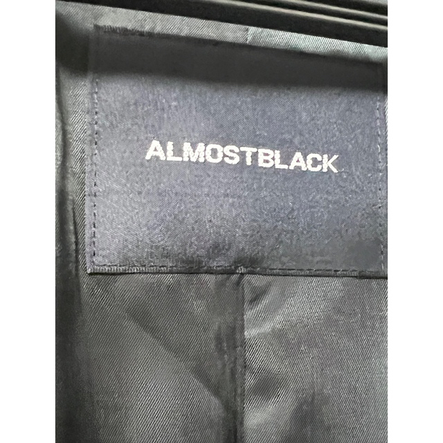 Yohji Yamamoto(ヨウジヤマモト)のAlmostblack オールモストブラック 18ss ジップ セットアップ メンズのジャケット/アウター(テーラードジャケット)の商品写真