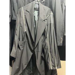 ALMOSTBLACK 18ss zip design  jacket