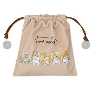 mofusand ぢゅの パンにゃん 巾着(キャラクターグッズ)