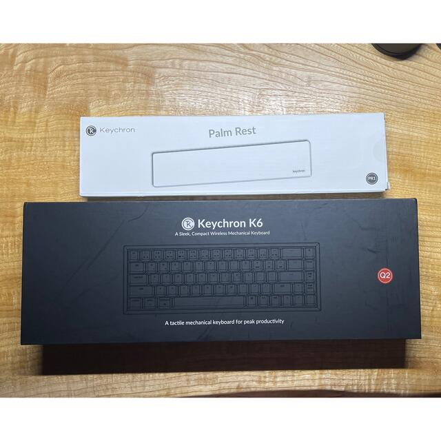 【未使用品】 Keychron k6 青軸とKeychronレジンパームレストセット PC周辺機器