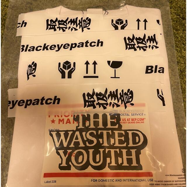 メンズwasted youth black eye patch Tシャツ ポスター付