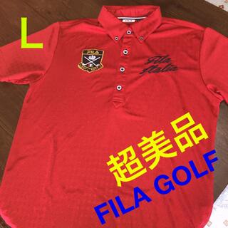 フィラ(FILA)の超お得❣️FILA GOLF フィラ ゴルフ 半袖 速乾性 ボタンダウン  Ｌ(ウエア)