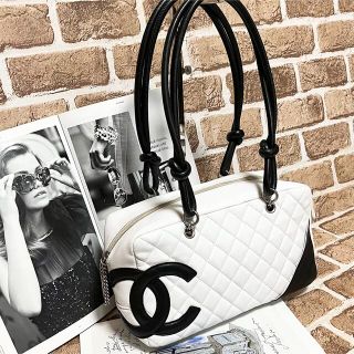 シャネル(CHANEL)の美品CHANEL☆カンボンライン　ボーリングバッグ☆正規品　CHANEL保存袋付(トートバッグ)