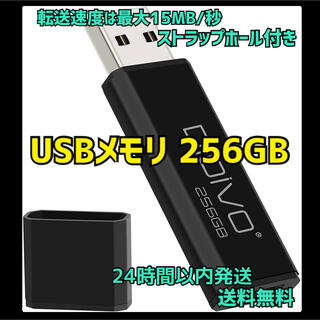 【⭐️大容量⭐️】USBメモリ 256GB フラッシュドライブ 小型 軽量 高速