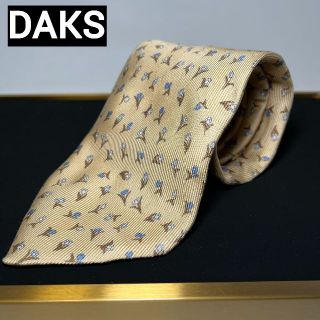 ダックス(DAKS)のダックス DAKS ネクタイ シルク ベージュ ボタニカル 温厚 ハイブランド (ネクタイ)