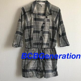 ビーシービージェネレーション(BCBGeneration)のBCBGeneration チェック柄サロペット(サロペット/オーバーオール)