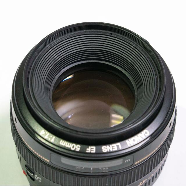 Canon(キヤノン)のCanon キヤノン EF 50mm F1.4 USM 単焦点レンズ スマホ/家電/カメラのカメラ(レンズ(単焦点))の商品写真