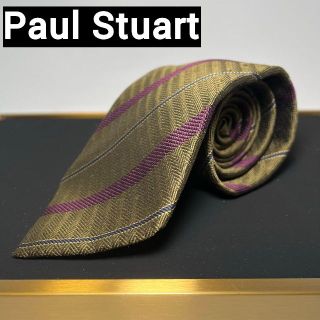 ポールスチュアート(Paul Stuart)のポールスチュアート Paul Stuart ネクタイ グリーン ストライプ(ネクタイ)