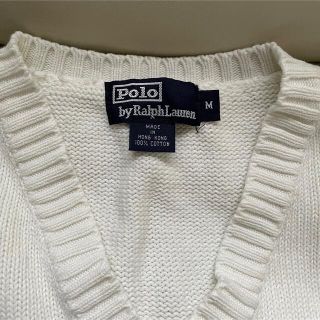 POLO RALPH LAUREN - ラルフローレン ニットベスト M 白の通販 by ...