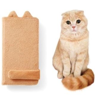 フェリシモ(FELISSIMO)のフェリシモ 猫しっぽマフラー スマホカバー(モバイルケース/カバー)