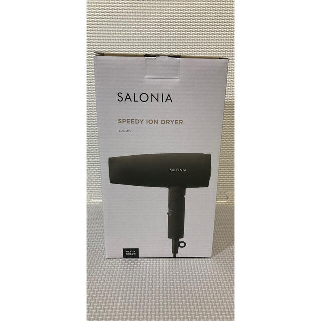【新品未開封】SALONIA サロニア ヘアドライヤー ブラック/メーカー保証有 スマホ/家電/カメラの美容/健康(ドライヤー)の商品写真