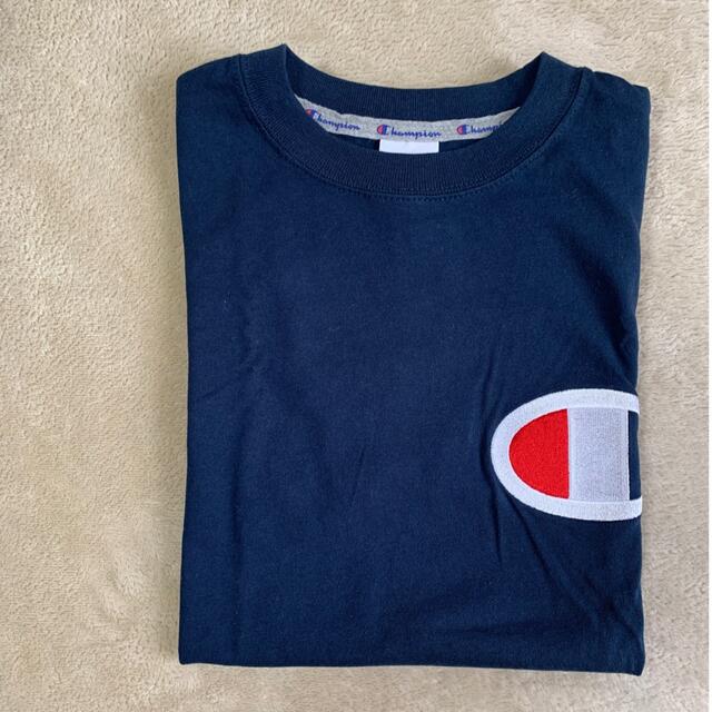 Champion(チャンピオン)の美品☆champion ネイビー 半袖Tシャツ 夏  レディースのトップス(Tシャツ(半袖/袖なし))の商品写真