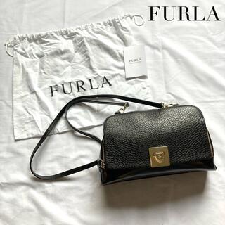 Furla - 【美品】激レア　FURLA フルラ ショルダーバッグ　レザー　ブラック