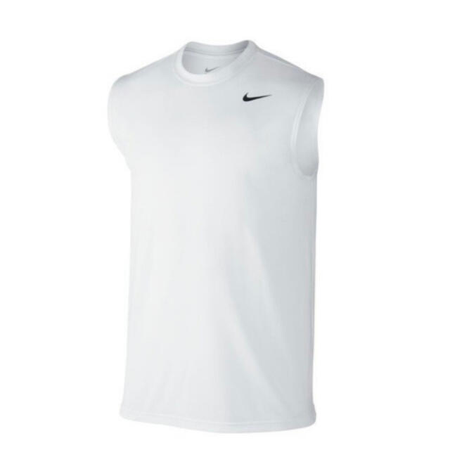 NIKE(ナイキ)のナイキ ドライフィット レジェンド ノースリーブシャツ ホワイト Sサイズ 新品 メンズのトップス(Tシャツ/カットソー(半袖/袖なし))の商品写真