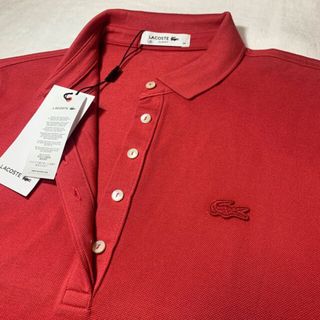 ラコステ(LACOSTE)の新品LACOSTEポロシャツレディースレギュラーフィット38 /M、タグ付き(ポロシャツ)