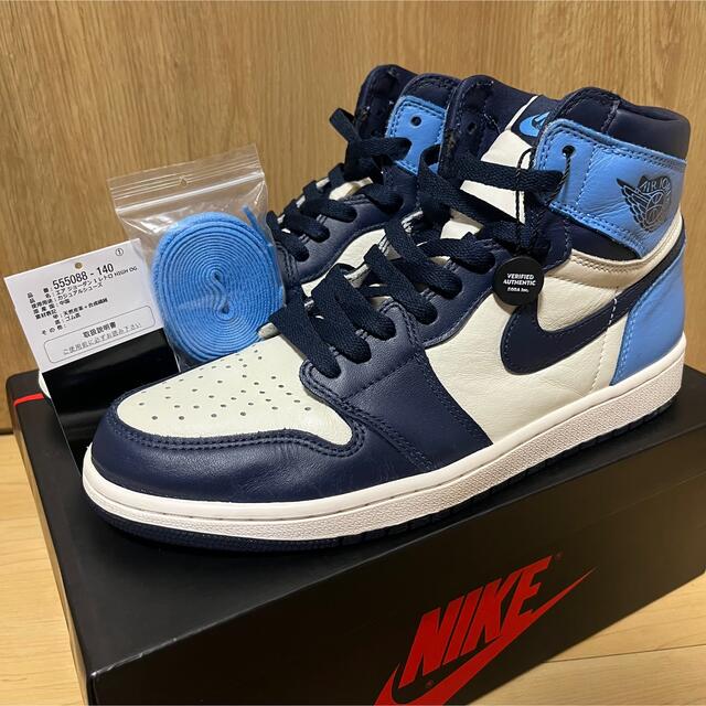 【鑑定済】NIKE JORDAN 1 HIGH OG OBSIDIAN