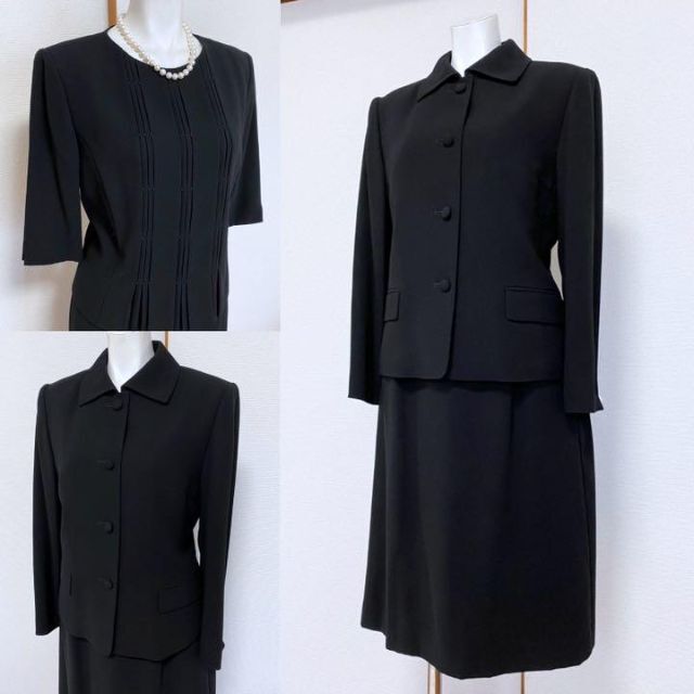 ◆【美品】ヒロミ ヨシダ東京ソワールブラックフォーマル高級喪服礼服