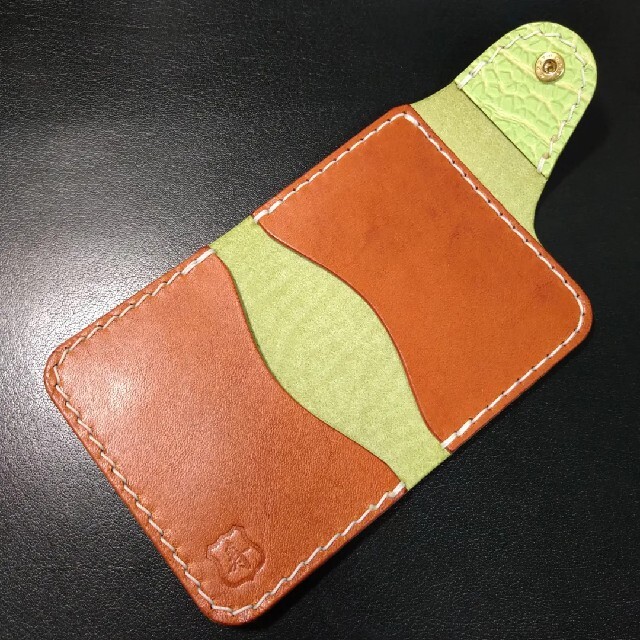 拘り 総手縫い ウォレット型 財布型 パスケース Suica 定期券 免許証
