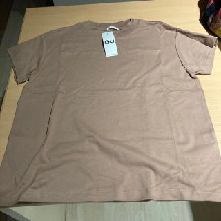 ジーユー(GU)の新品タグ付き　GU スムースT ブラウン　TシャツMサイズ(Tシャツ(半袖/袖なし))