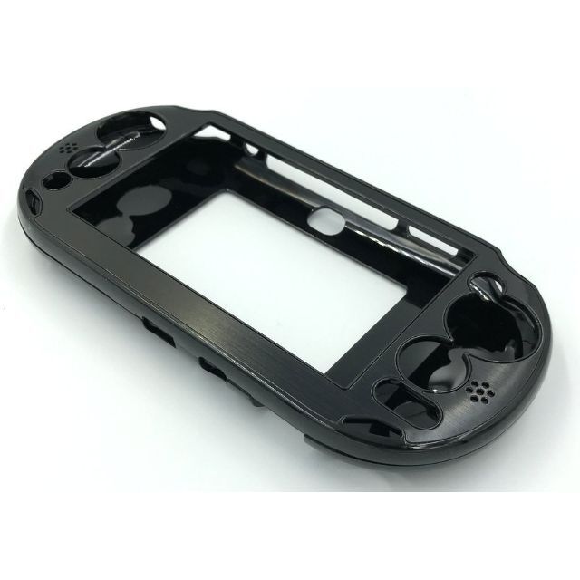 PlayStation Vita(プレイステーションヴィータ)のPS Vita2000(PCH-2000)専用アルミプレートケース(ブラック) エンタメ/ホビーのゲームソフト/ゲーム機本体(その他)の商品写真