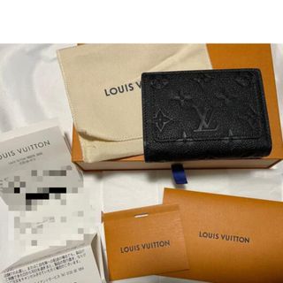 ルイヴィトン(LOUIS VUITTON)の新品　ルイヴィトン　財布　ポルトフォイユクレア　モノグラムアンプラント　黒　(財布)