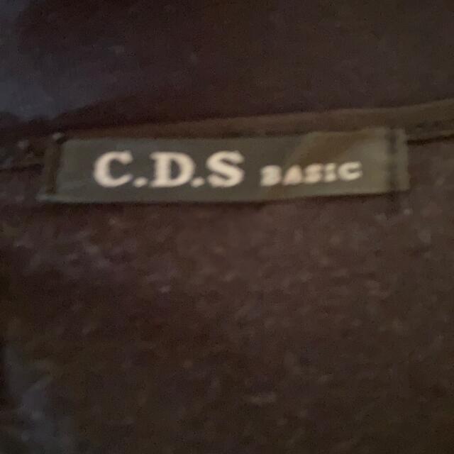 C.D.S BASIC(シーディーエスベーシック)のトップス　カットソー　Tシャツ　半袖　パフスリーブ　ブラック　黒　2枚　セット レディースのトップス(カットソー(半袖/袖なし))の商品写真