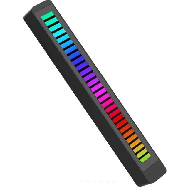 RGB音楽リズムLED オーディオスペクトルディスプレイ スマホ/家電/カメラのオーディオ機器(その他)の商品写真