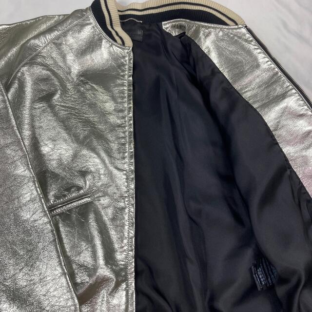 Saint Laurent(サンローラン)の14ss SAINT LAURENT PARIS メタリック テディ ジャケット メンズのジャケット/アウター(ブルゾン)の商品写真