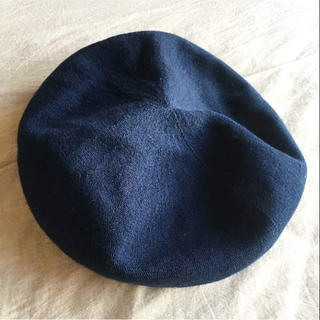 カシラ(CA4LA)の【新品未使用】CA4LA ベレー帽  ネイビー(ハンチング/ベレー帽)