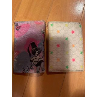 グッチ(Gucci)のgucci カードケース fafi カードケース 訳あり 星柄(名刺入れ/定期入れ)