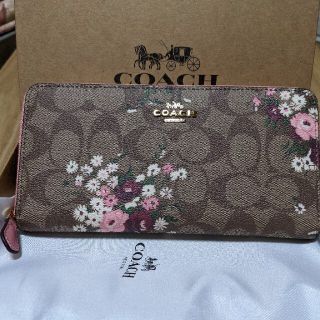 コーチ(COACH)のCOACH  長財布　花柄模様１(財布)