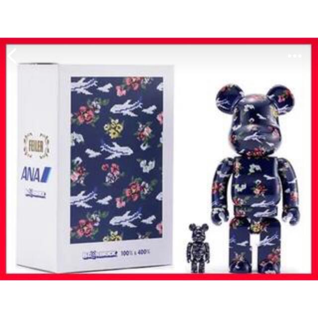 BE@RBRICK(ベアブリック)の【新品未開封】FEILER × BE@RBRICK for ANA  インテリア/住まい/日用品のインテリア小物(置物)の商品写真