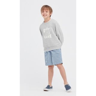 ユニクロ(UNIQLO)のユニクロ ストライプハーフパンツ 男女兼用 130cm(パンツ/スパッツ)