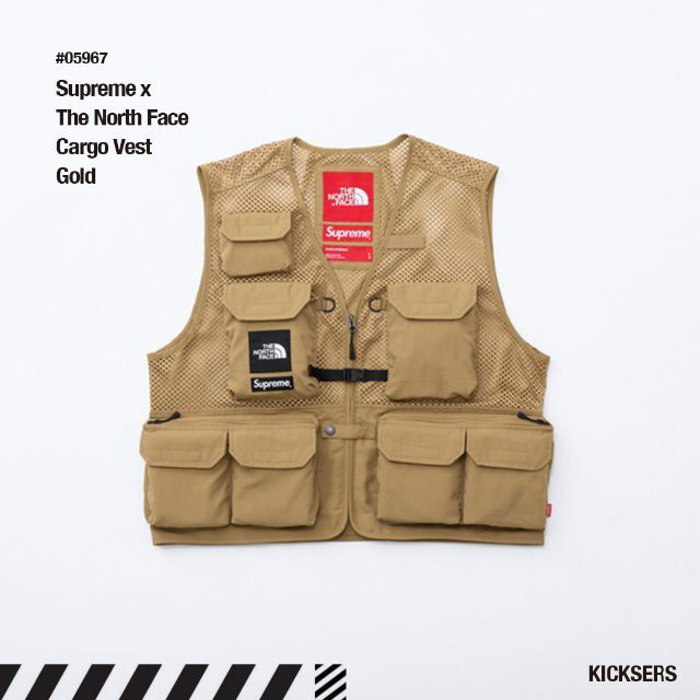 Supreme The North Face Cargo Vest Gold L 【セール】 51.0%OFF ...