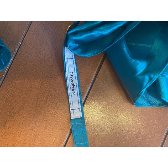 Saint Laurent(サンローラン)のイブサンローラン　傘　折りたたみ傘　エメラルドグリーン レディースのファッション小物(傘)の商品写真