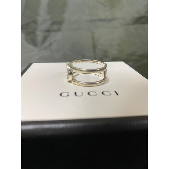 Gucci(グッチ)のGucci インターロッキングG シンオープンバンド 18号  即購入OK！ メンズのアクセサリー(リング(指輪))の商品写真