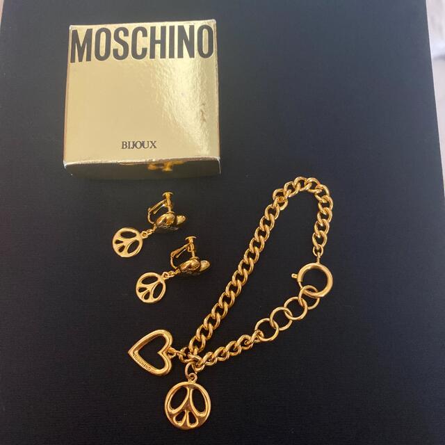 MOSCHINO モスキーノ ゴールド イヤリング ブレスレット-