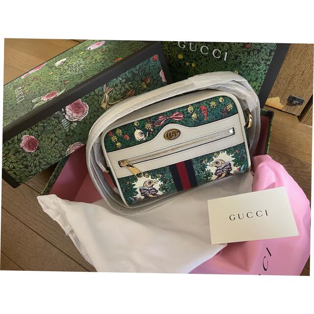 Gucci(グッチ)の最終！ヒグチユウコ　GUCCI コラボ　バッグ　鞄　新品未使用美品 レディースのバッグ(ショルダーバッグ)の商品写真