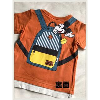 ベルメゾン(ベルメゾン)の子供用　Disney ミッキー　Tシャツ　　　　　　　　　半袖　90サイズ(Tシャツ/カットソー)